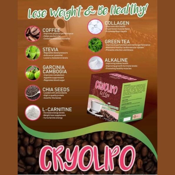 Cryolipo Coffee with Garcinia Cambogia and Collagen by Rejuva – 210g (3)