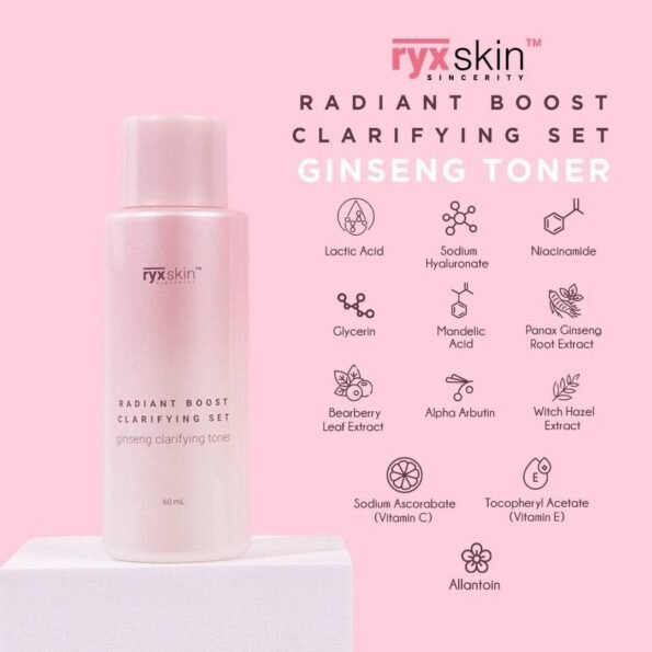 RyxSkin Radiant Boost Clarifying Set – Ginseng Toner