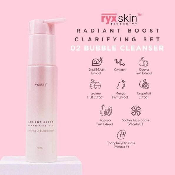 RyxSkin Radiant Boost Clarifying Set – O2 Bubble Cleanser