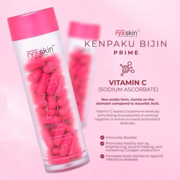 Ryxskin Sincerity Kenpaku Bijin Prime 62 caps 450mg each (6)